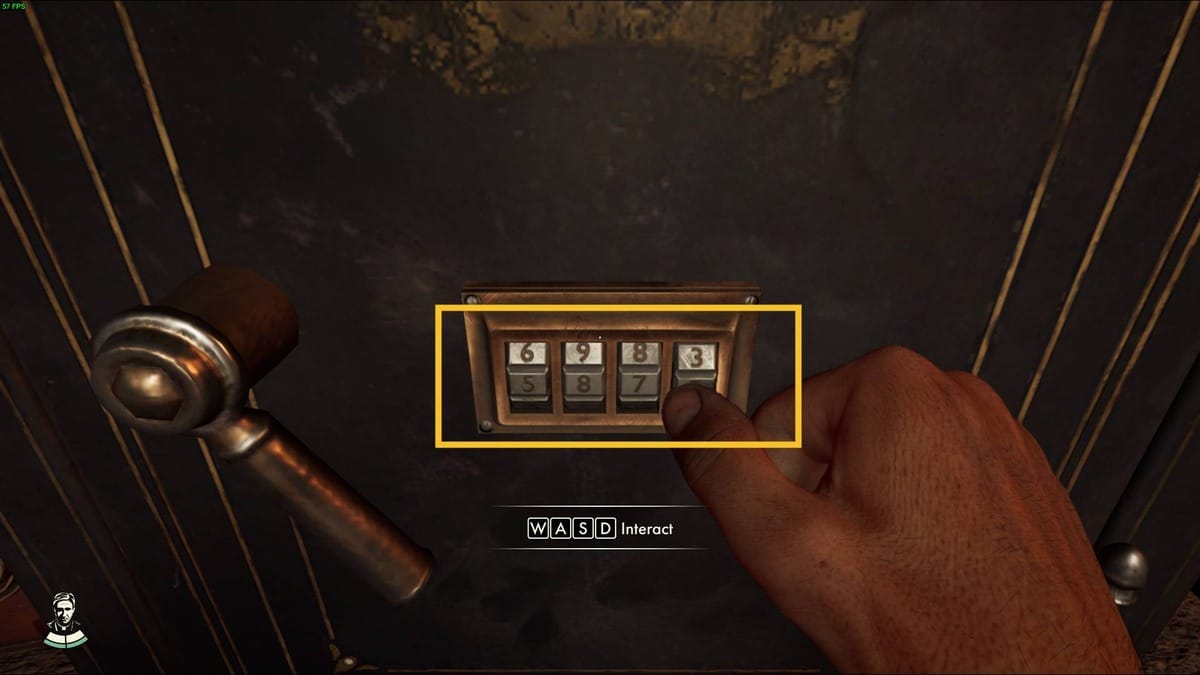 Indiana Jones and the Great Circle Father and Son safe code: safe in a small attic room.